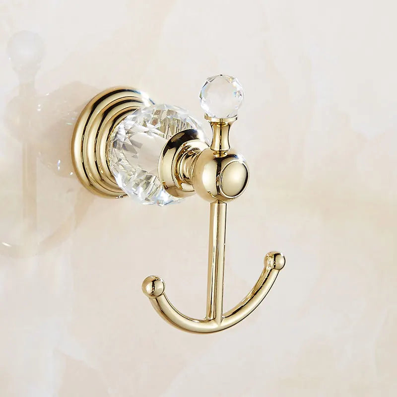Luxury Crystal Silver Bathroom Accessories