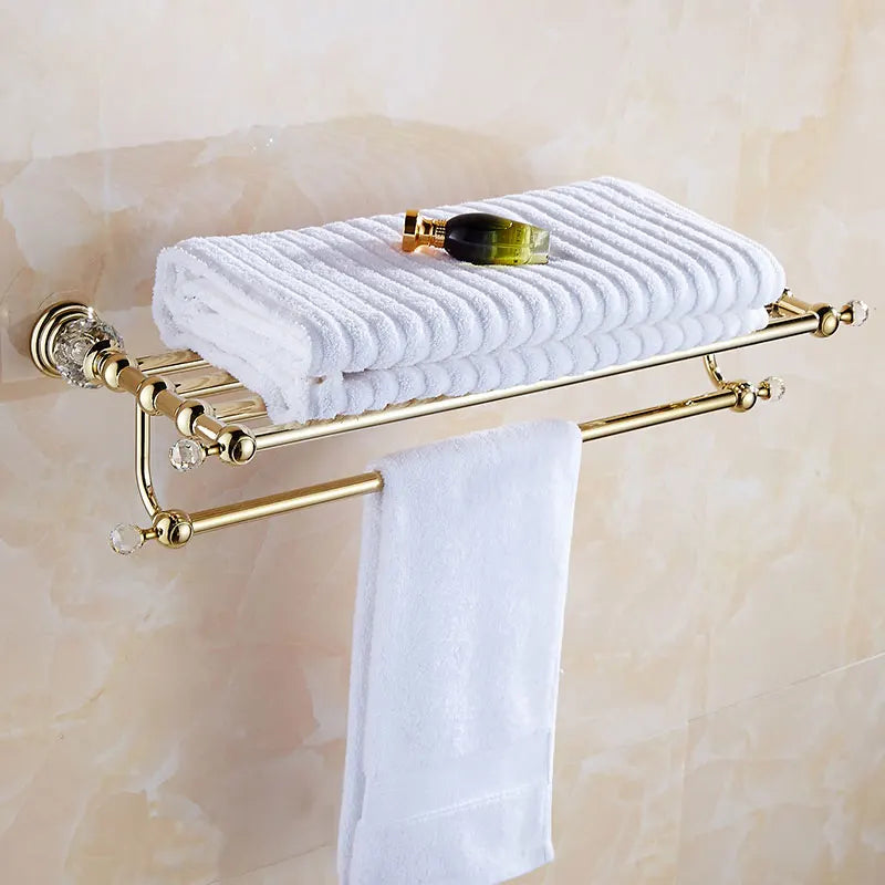 Luxury Crystal Silver Bathroom Accessories