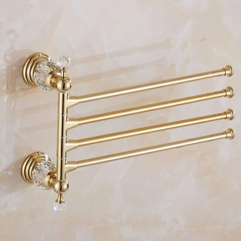 Luxury Crystal Silver Bathroom Accessories