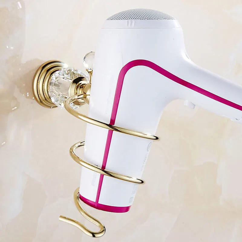 Luxury Crystal Silver Bathroom Accessories