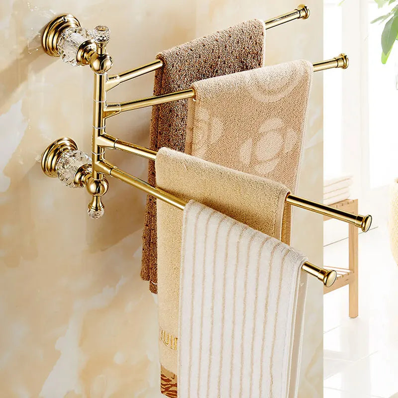 Luxury Crystal Silver Bathroom Accessories