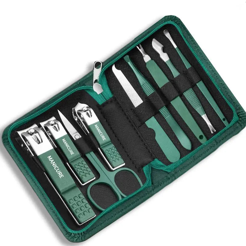Nail Care Kit Stainless Steel Manicure & Pedicure Set Nail Clipper Set with Travel Case
