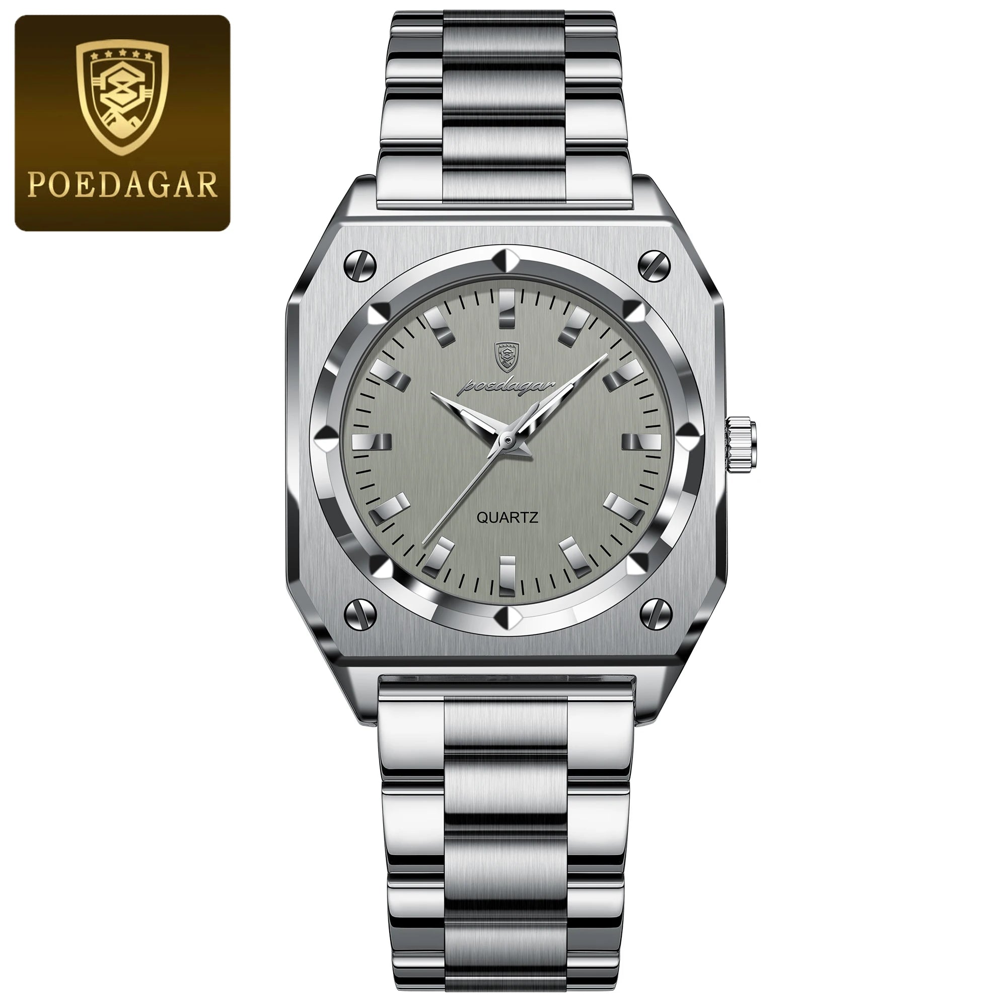 Luxury Elegant Square Woman Stainless Steel Quartz Women's Watches