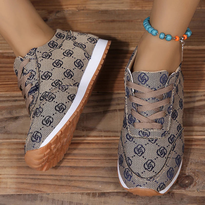 Women Casual Sneakers Luxury Print Design Shoes