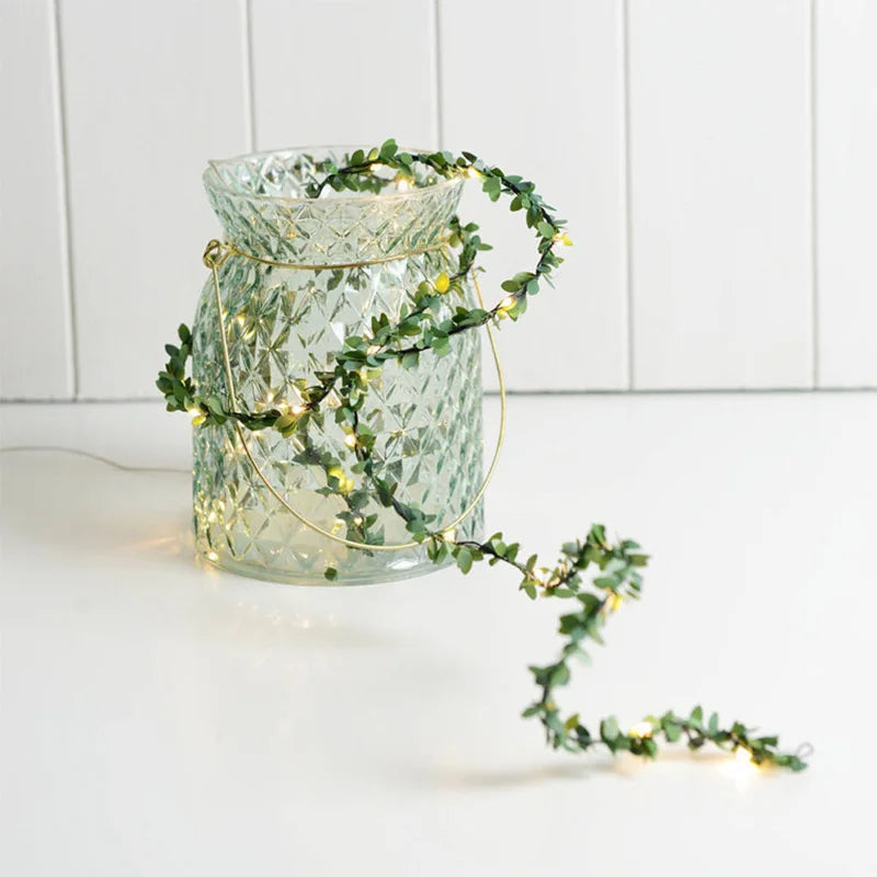 LED String Lights Leaf Garland Christmas
