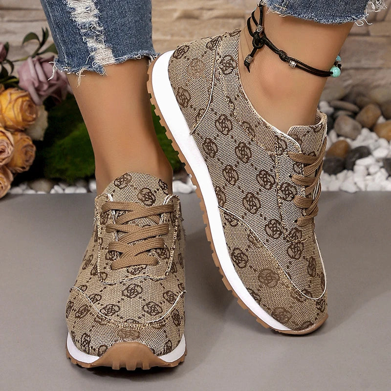 Women Casual Sneakers Luxury Print Design Shoes