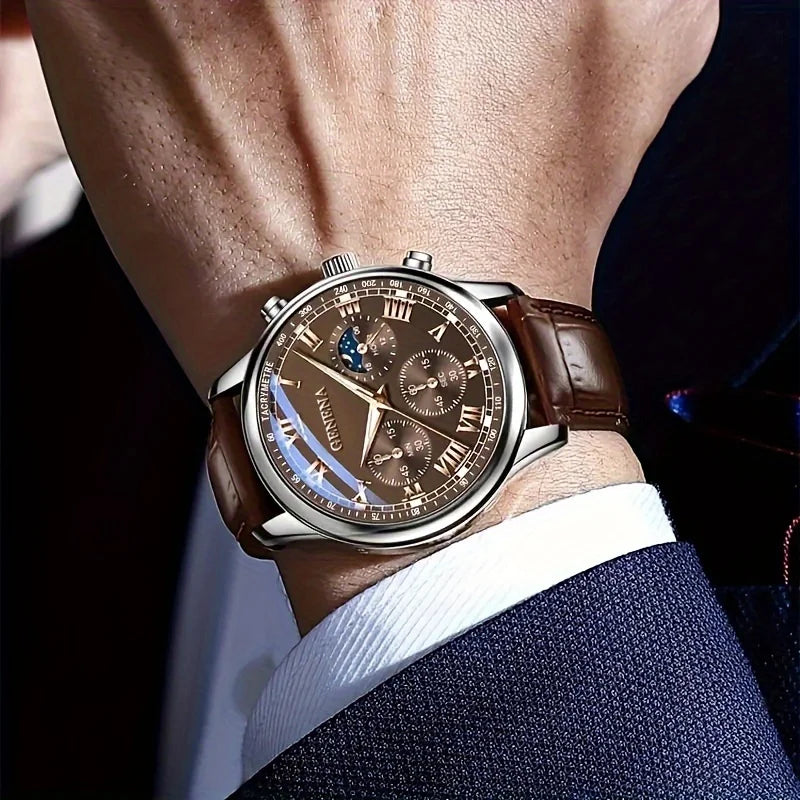 High Quality Men's Luxury Belt Fashion Quartz Watch Men