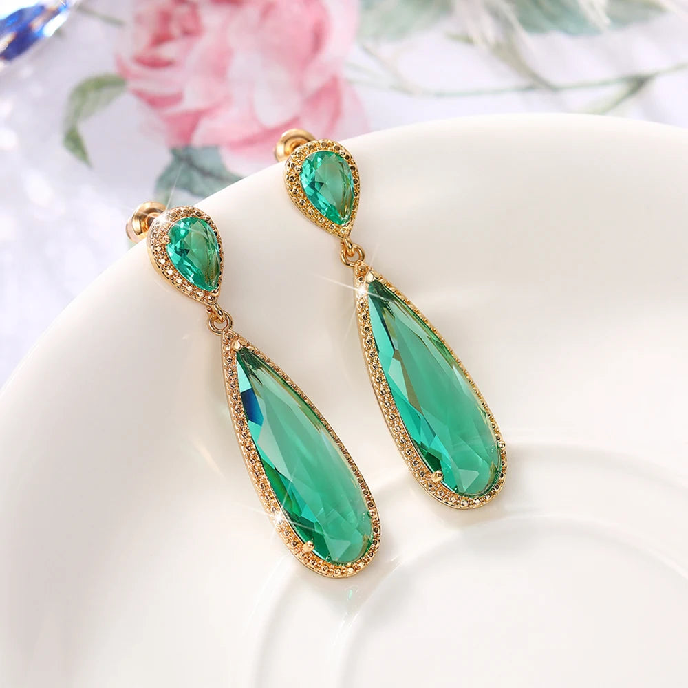 Elegant Lady's Dangle Earrings Wedding Love Jewelry