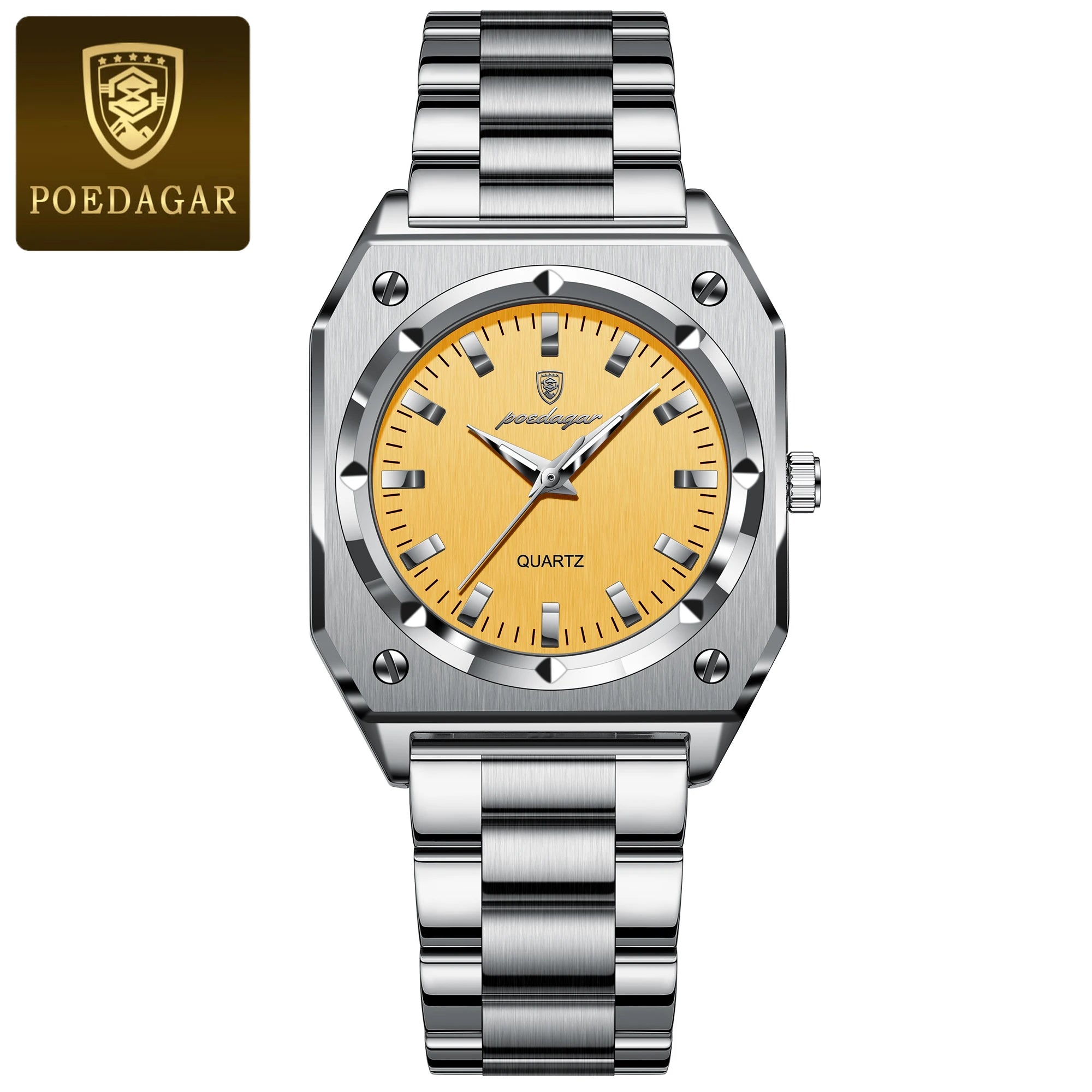 Luxury Elegant Square Woman Stainless Steel Quartz Women's Watches
