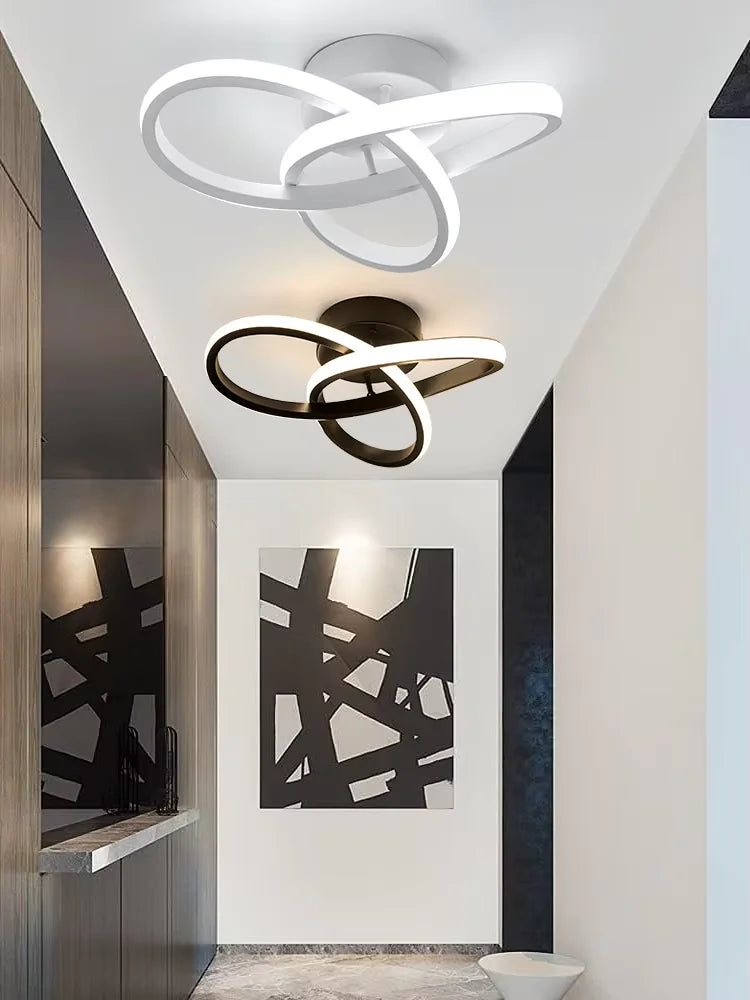 LED Ceiling Light, 6500K White Light Spiral
