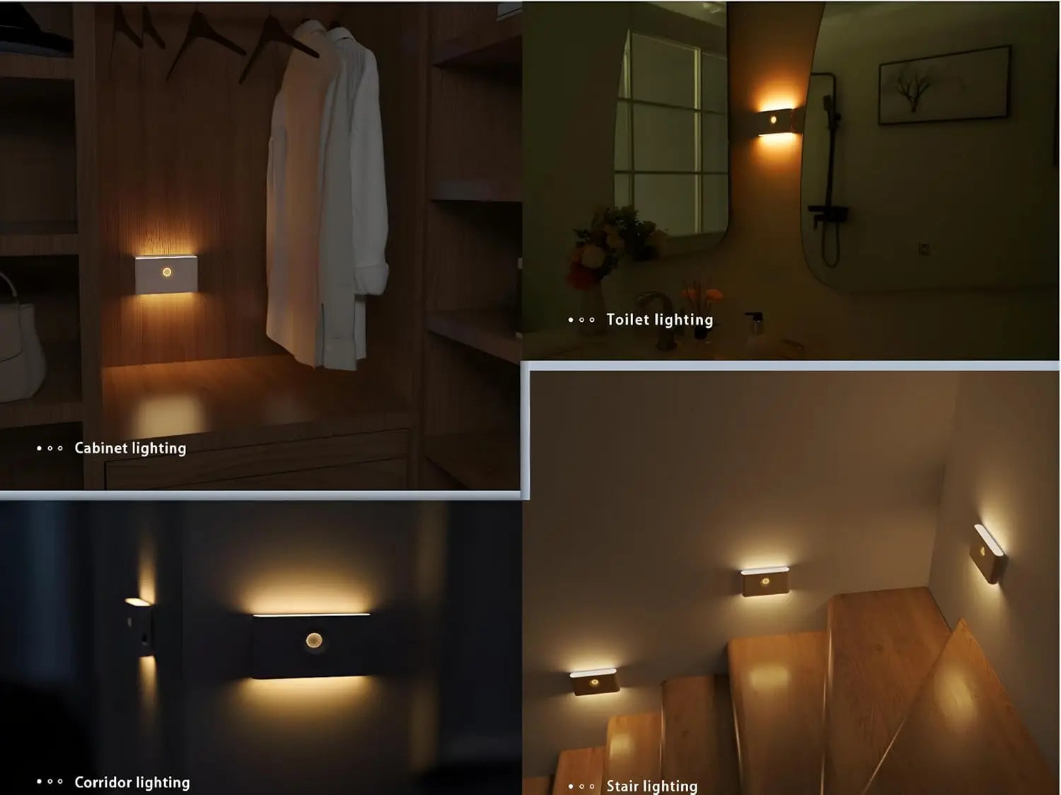 LED Night Light Smart Sensor Charging Side Lighting Movement Sensor
