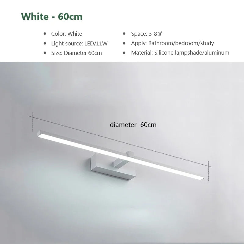 Modern LED Wall Light Bathroom Hardwares Wall