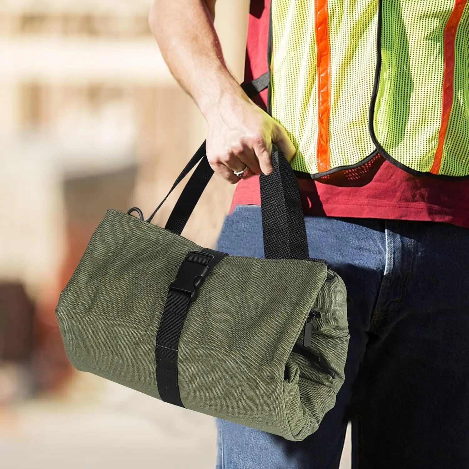 Tool Roll Bag - Easy to Carry 5-Pocket Roll Up Tool Bag