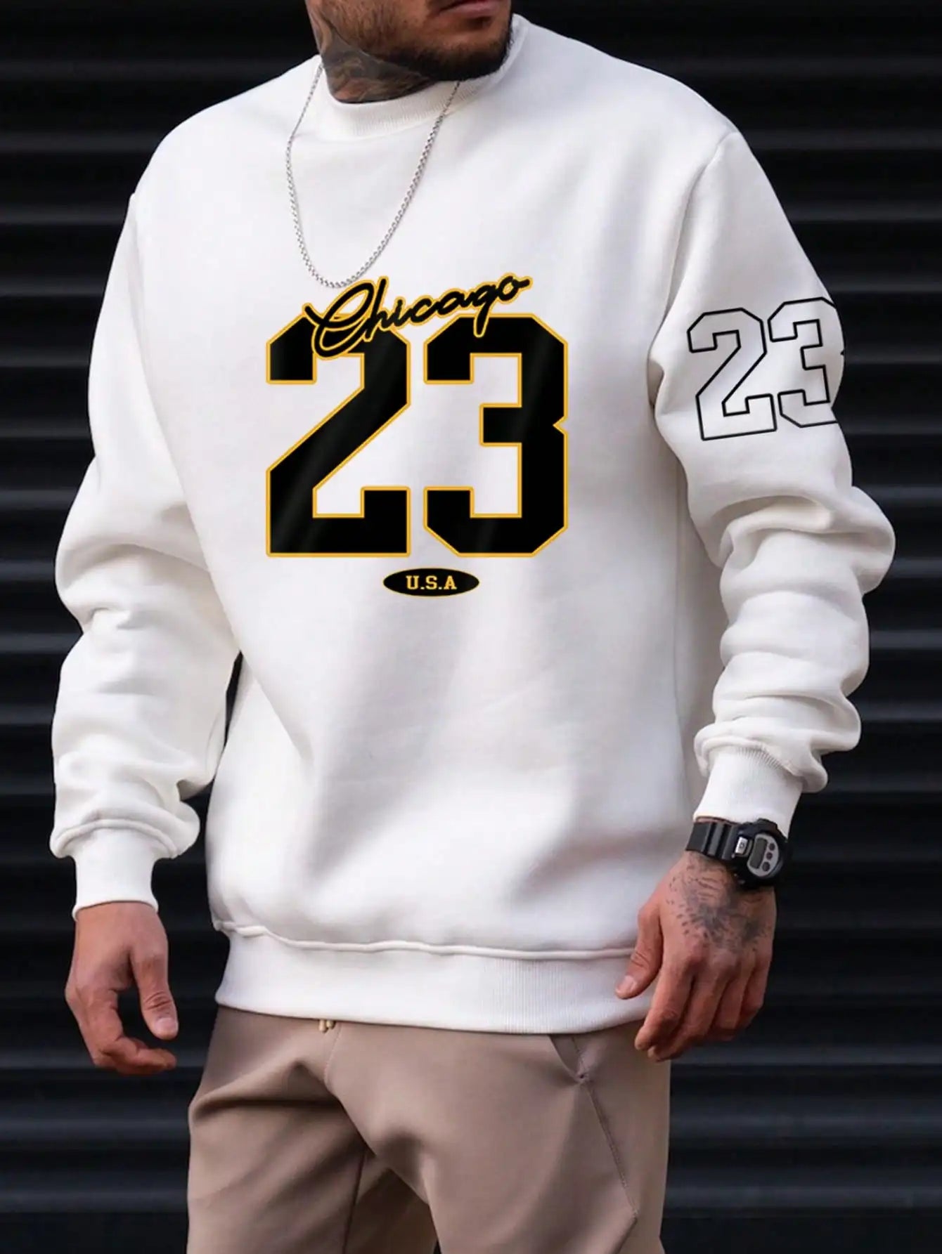23 USA Art Letter Design Men Clothes