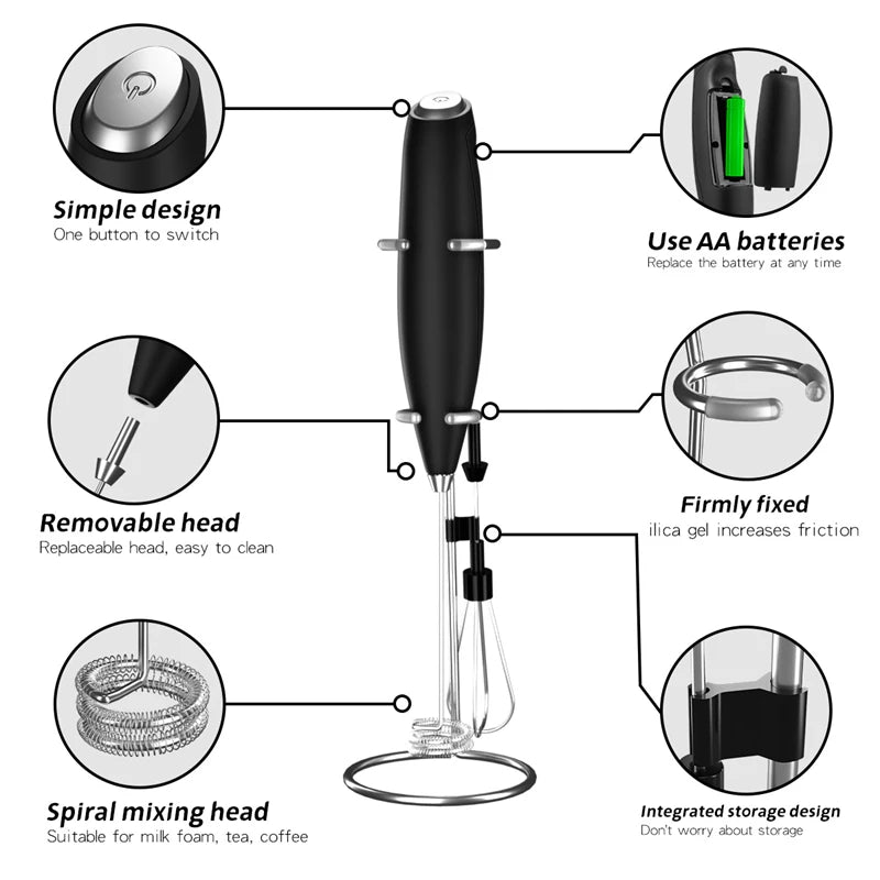 Handheld Milk Frother Egg Beater