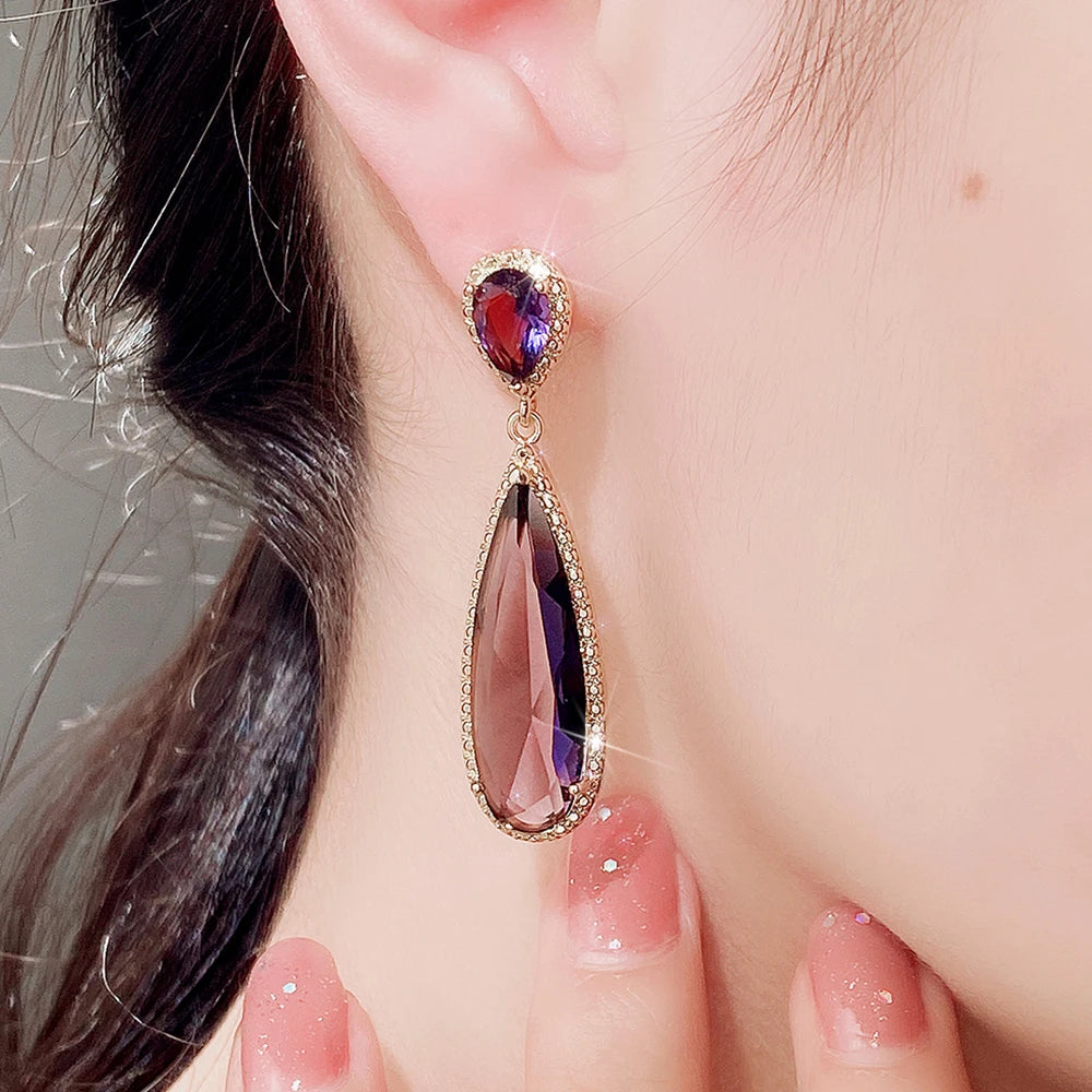 Elegant Lady's Dangle Earrings Wedding Love Jewelry