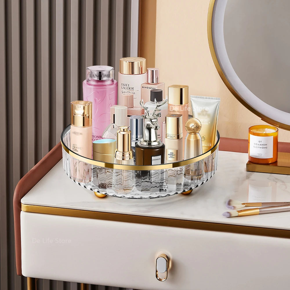 Rotating Cosmetic Organizer Light Luxury Perfume Skincare