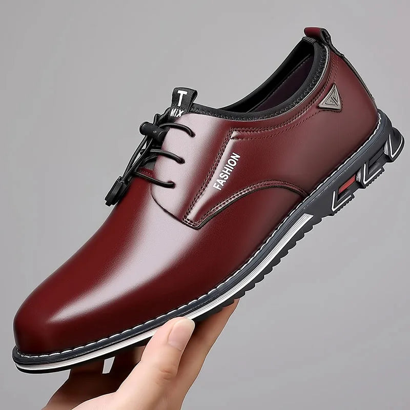 Casual Leather Sneakers Shoes for Men Classic Business