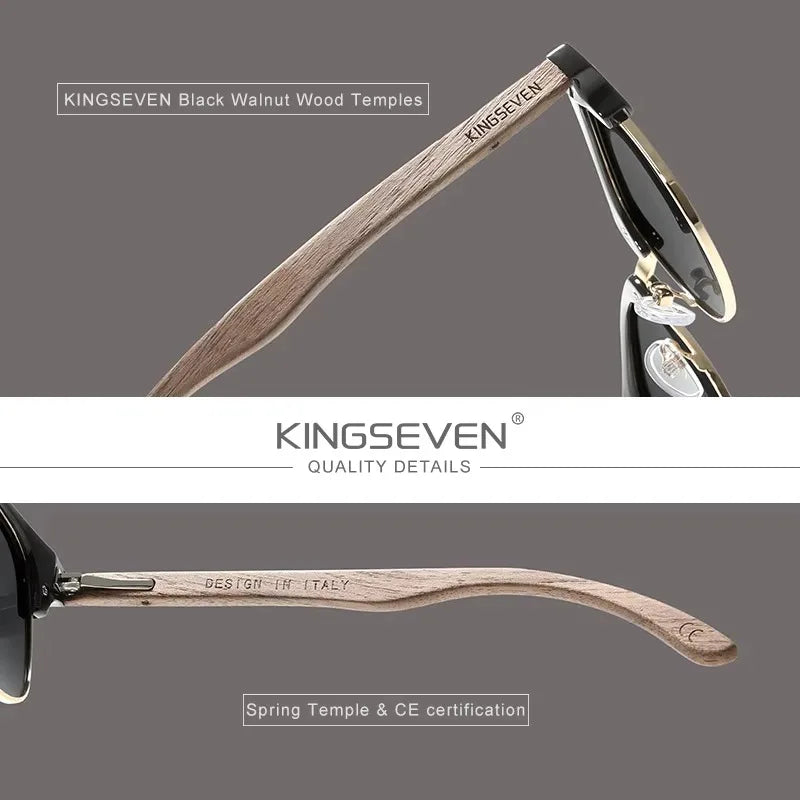 Brand Walnut Sunglasses Men