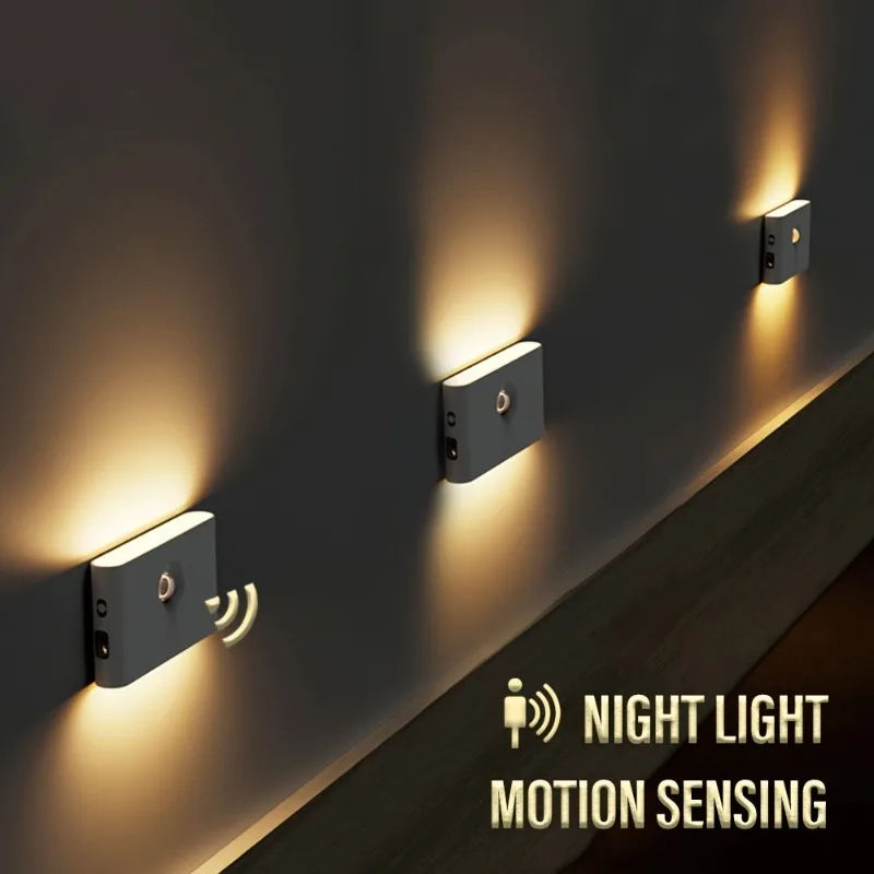LED Night Light Smart Sensor Charging Side Lighting Movement Sensor