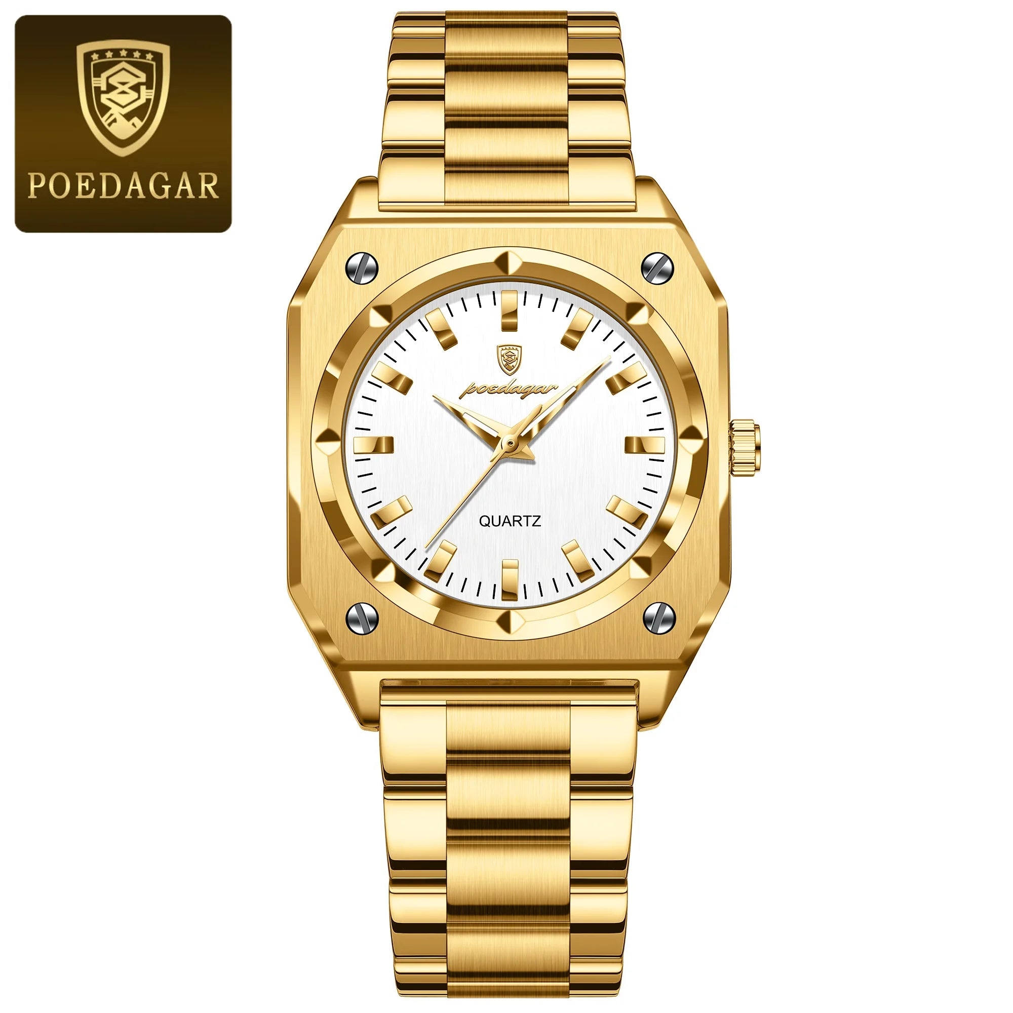 Luxury Elegant Square Woman Stainless Steel Quartz Women's Watches