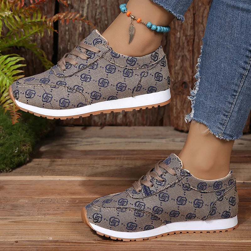 Women Casual Sneakers Luxury Print Design Shoes