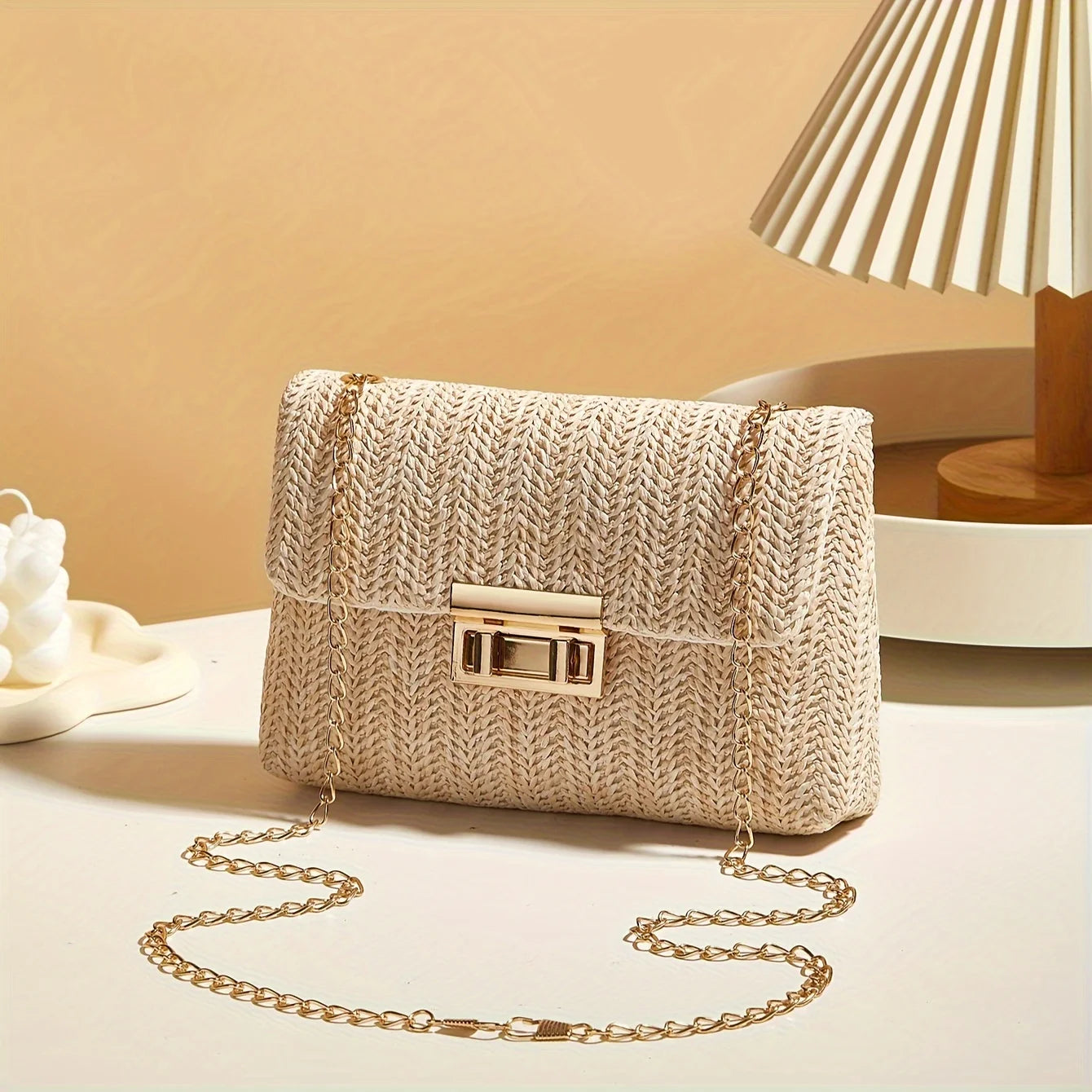 Woven Straw Handwoven Women's Shoulder Bag