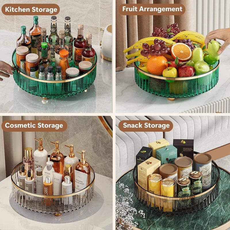 Rotating Cosmetic Organizer Light Luxury Perfume Skincare