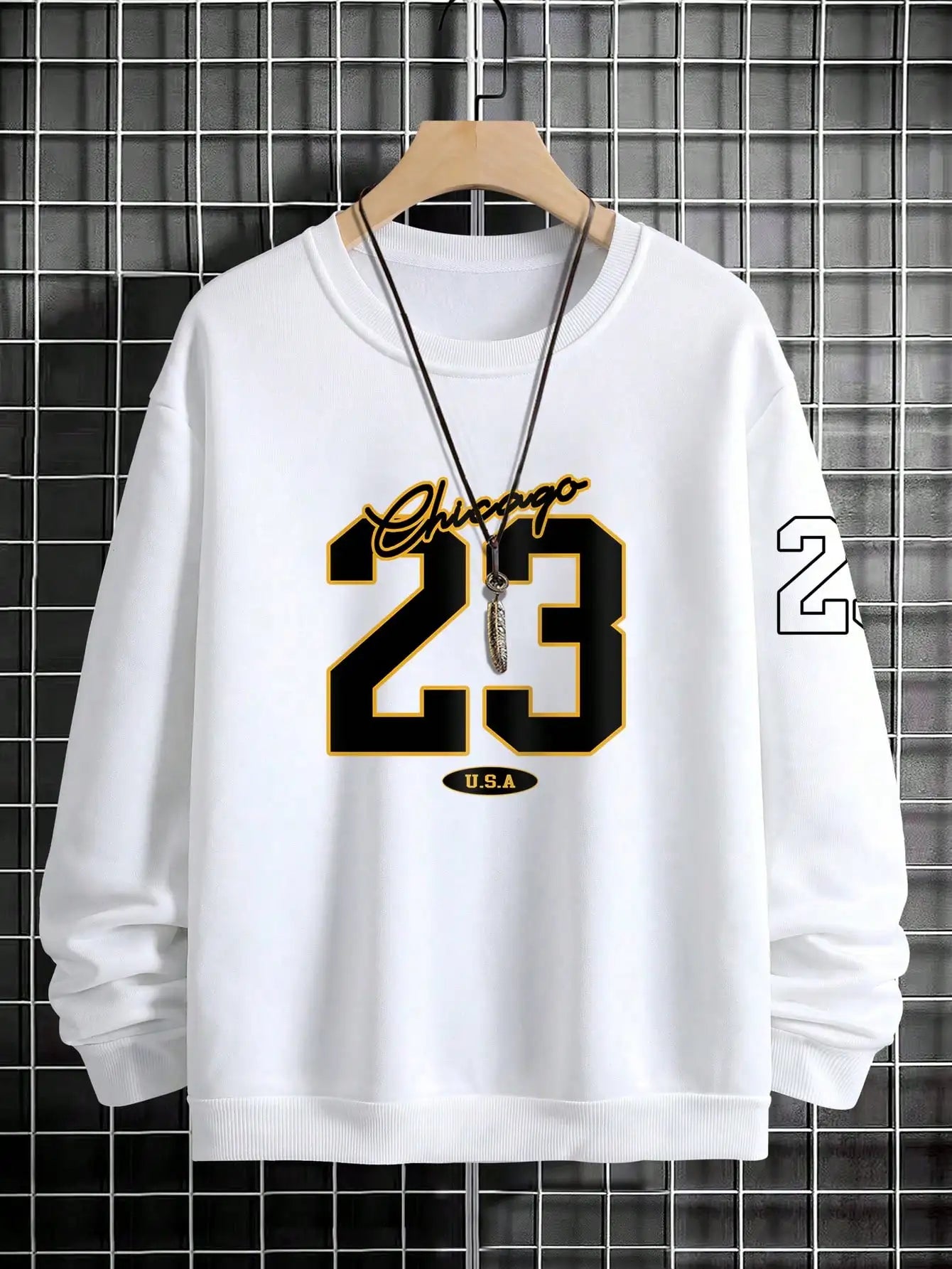 23 USA Art Letter Design Men Clothes