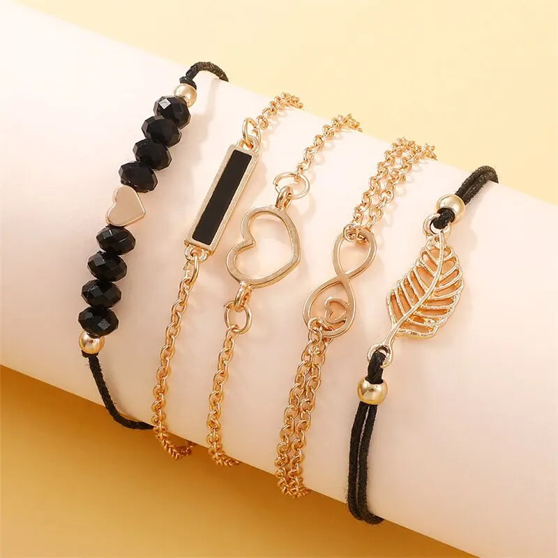6pcs -  Set Womens Watches Ladies Fashion