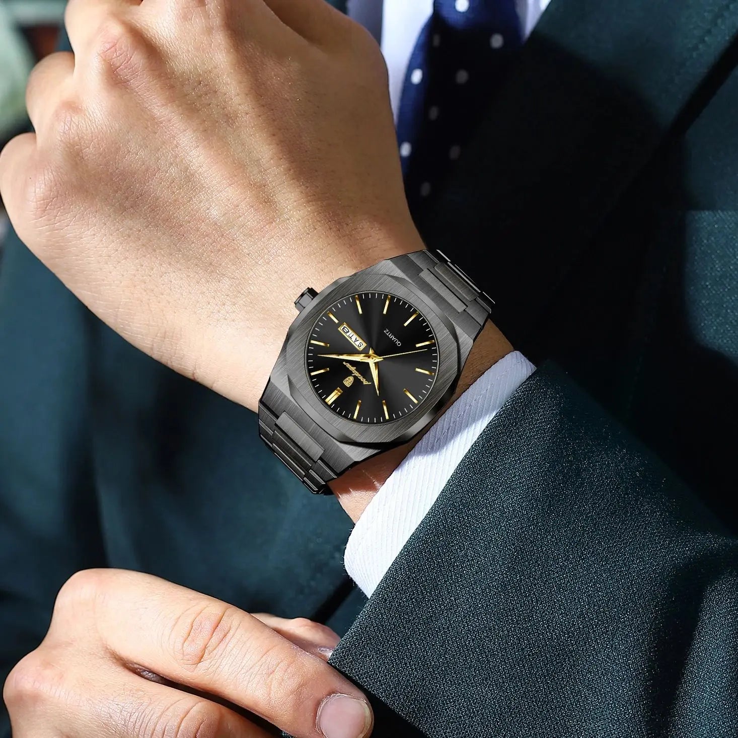 High Fashion Brand Male Watches For Men Date Week Casual Quartz Men's Clock