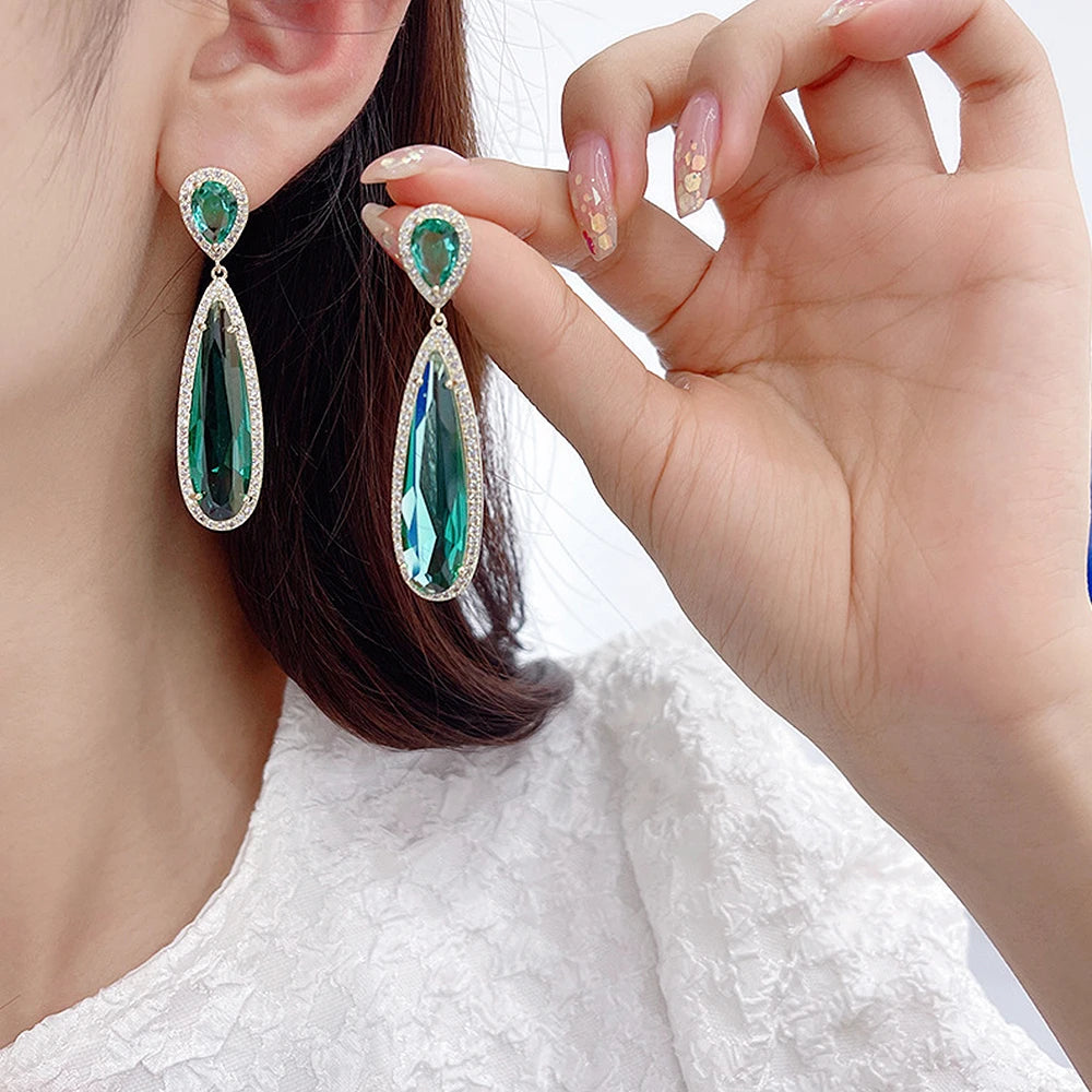 Elegant Lady's Dangle Earrings Wedding Love Jewelry