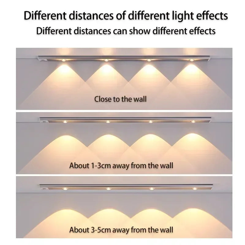 3 in 1 Under Cabinet Lights Wireless Lamp with Motion Sensor