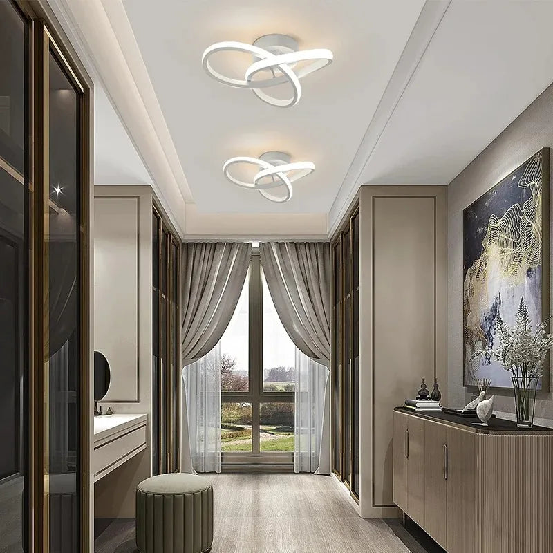 LED Ceiling Light, 6500K White Light Spiral