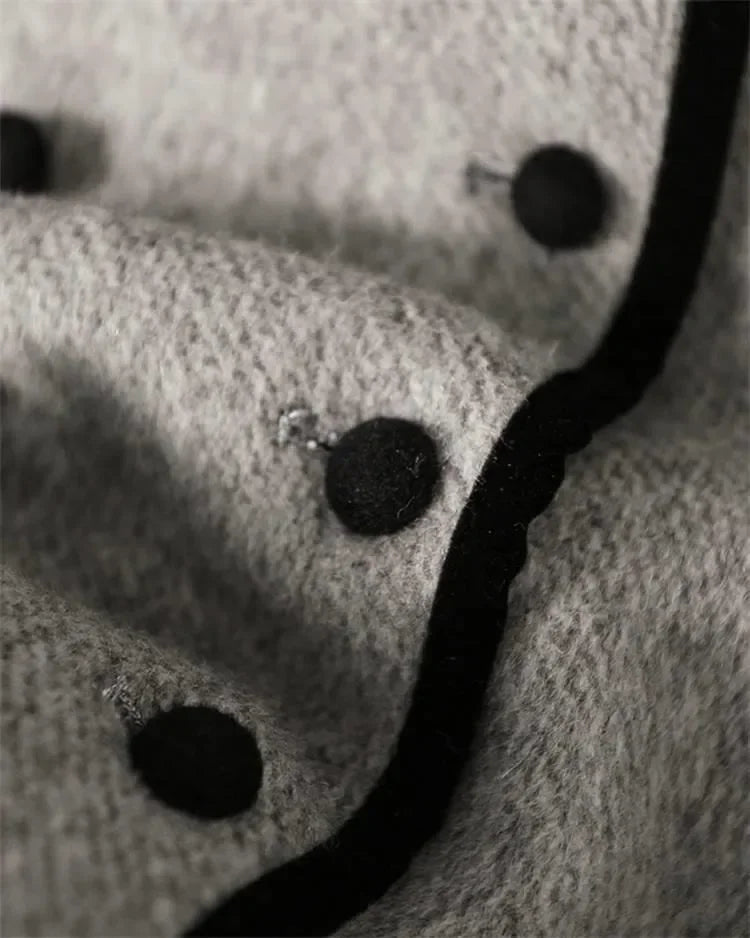 Blends Coat Autumn Women Fall Winter