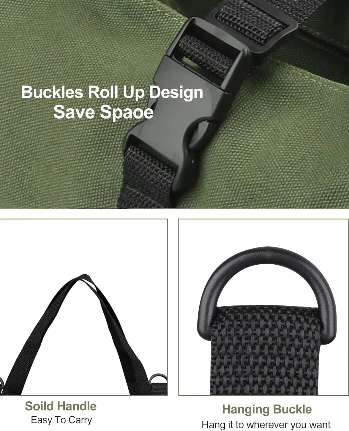 Tool Roll Bag - Easy to Carry 5-Pocket Roll Up Tool Bag