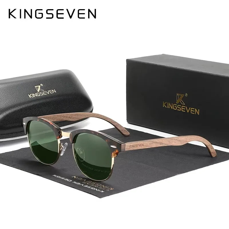 Brand Walnut Sunglasses Men