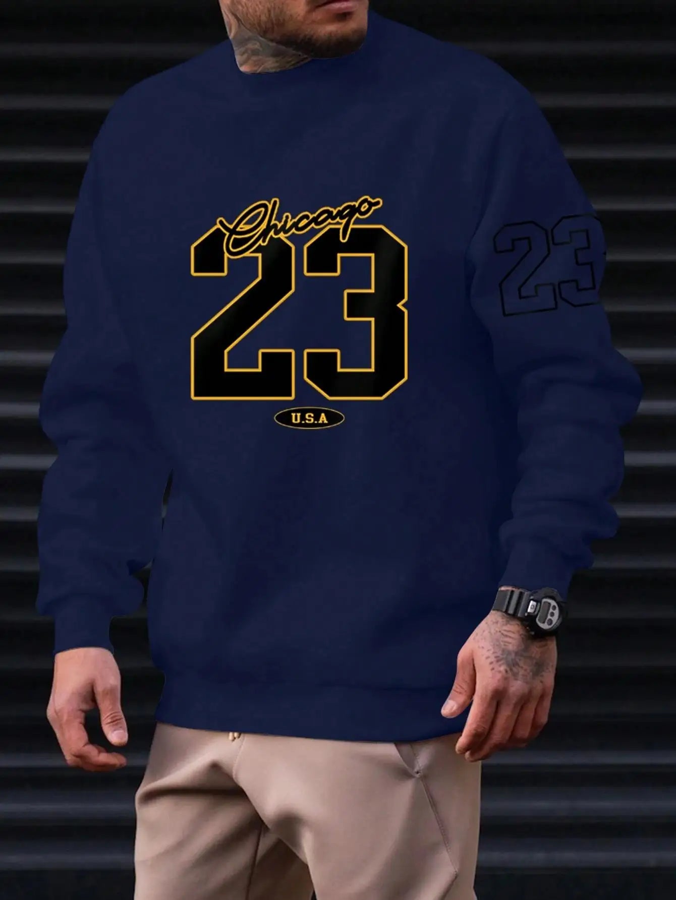 23 USA Art Letter Design Men Clothes