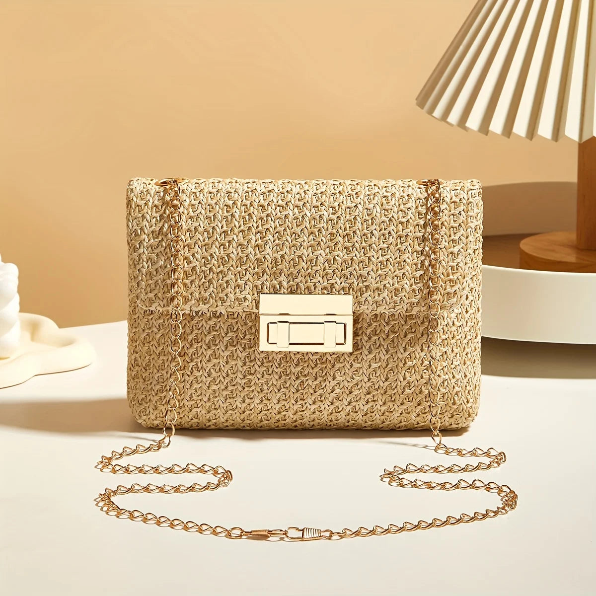 Woven Straw Handwoven Women's Shoulder Bag