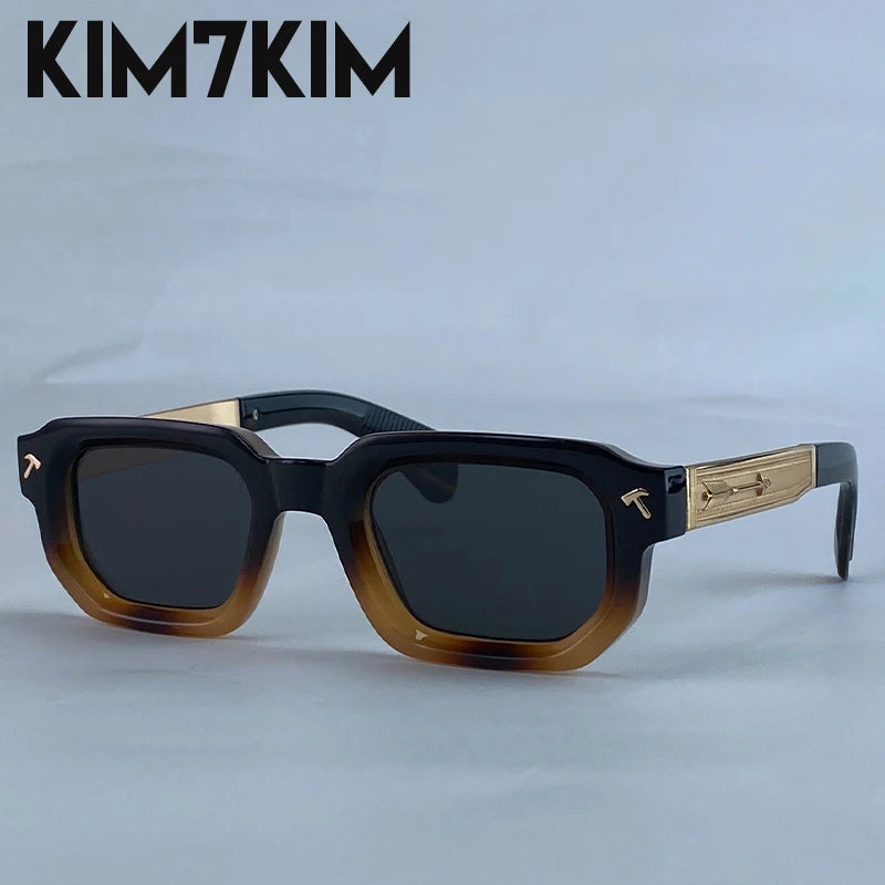 Men 2025 Luxury Brand Classic Rectangle Sunglass