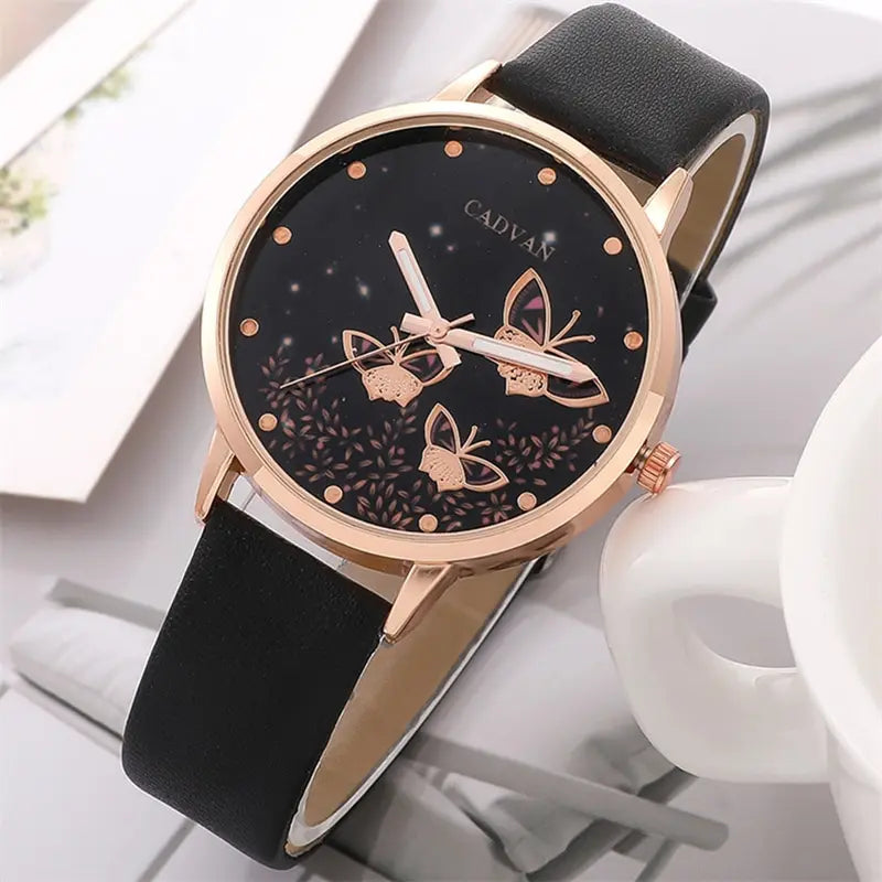 6pcs -  Set Womens Watches Ladies Fashion