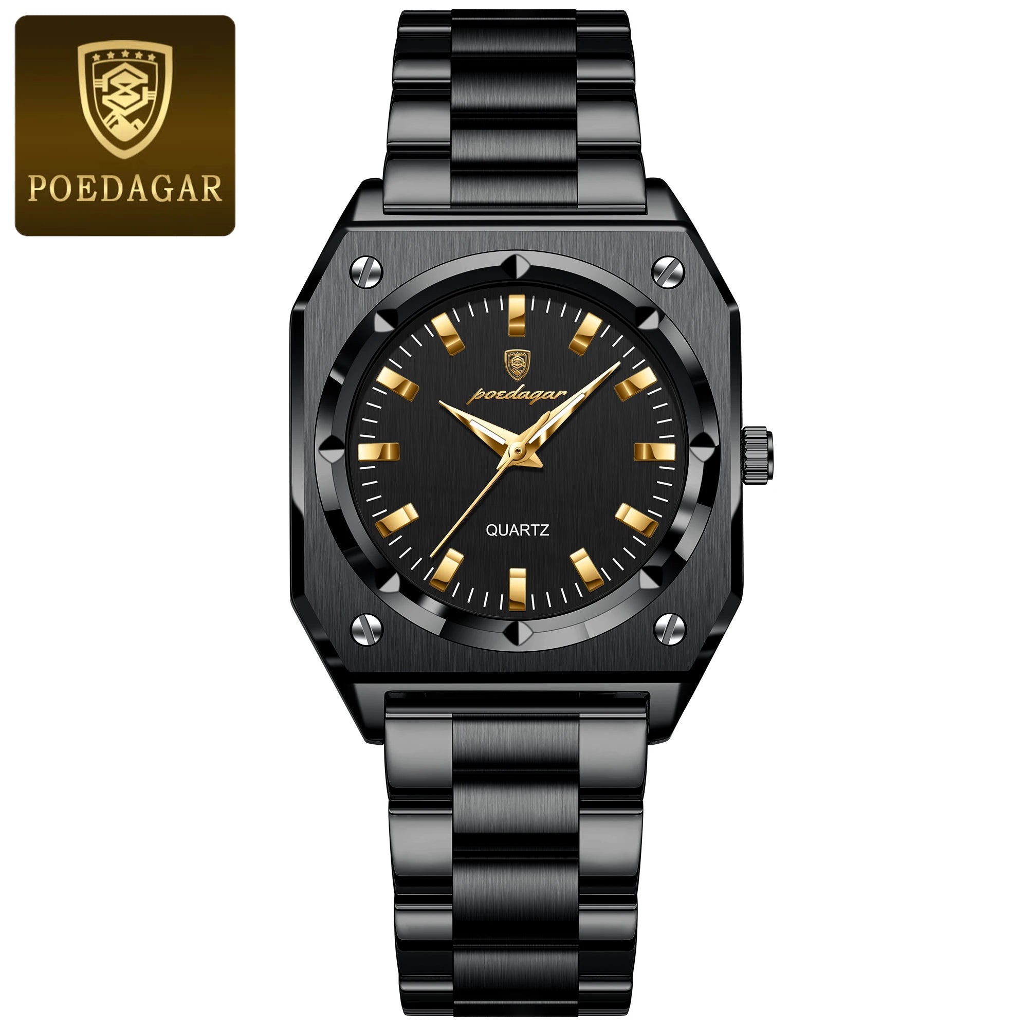 Luxury Elegant Square Woman Stainless Steel Quartz Women's Watches