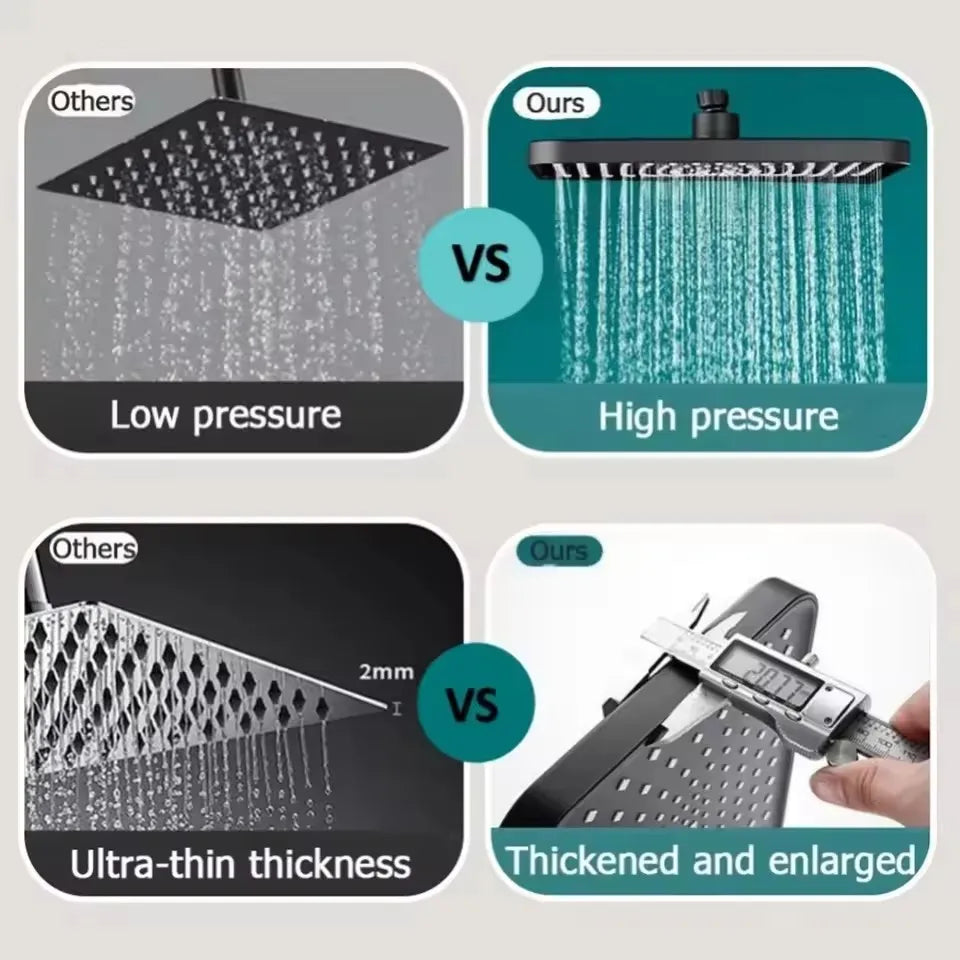 New 12 Inch High Pressure Top Spray Rain Shower