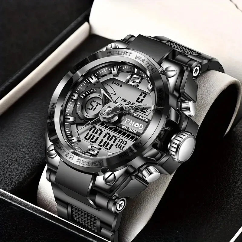 Digital  Men Steel Military Wristwatch