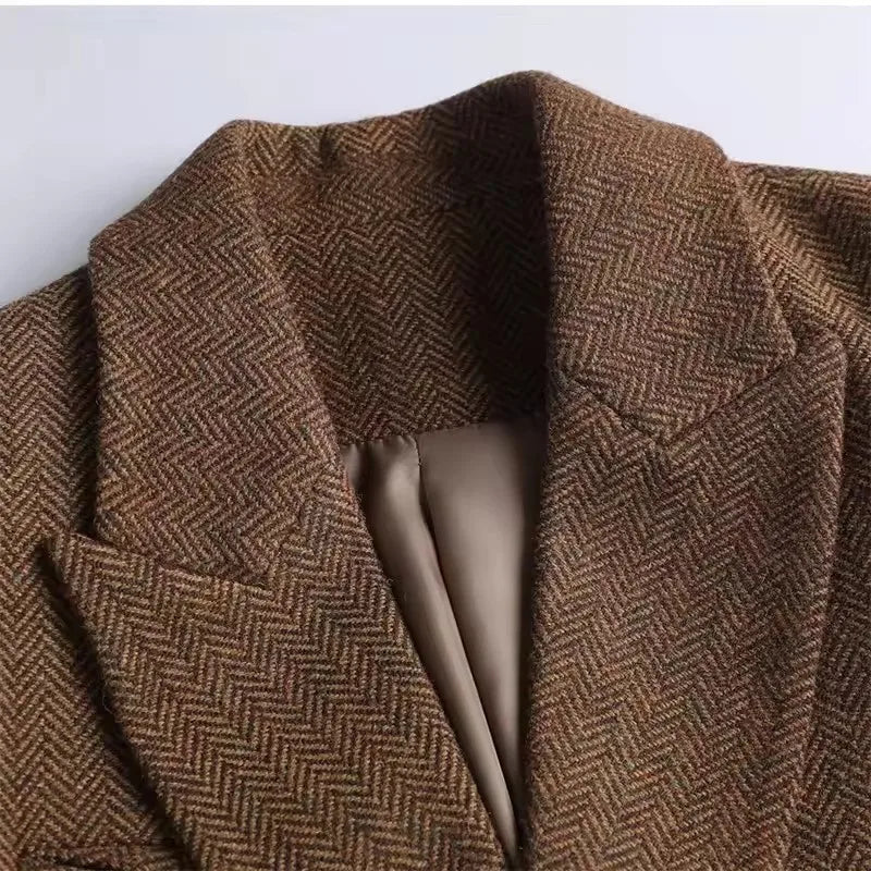 Jacket With Belt A Vintage Wool