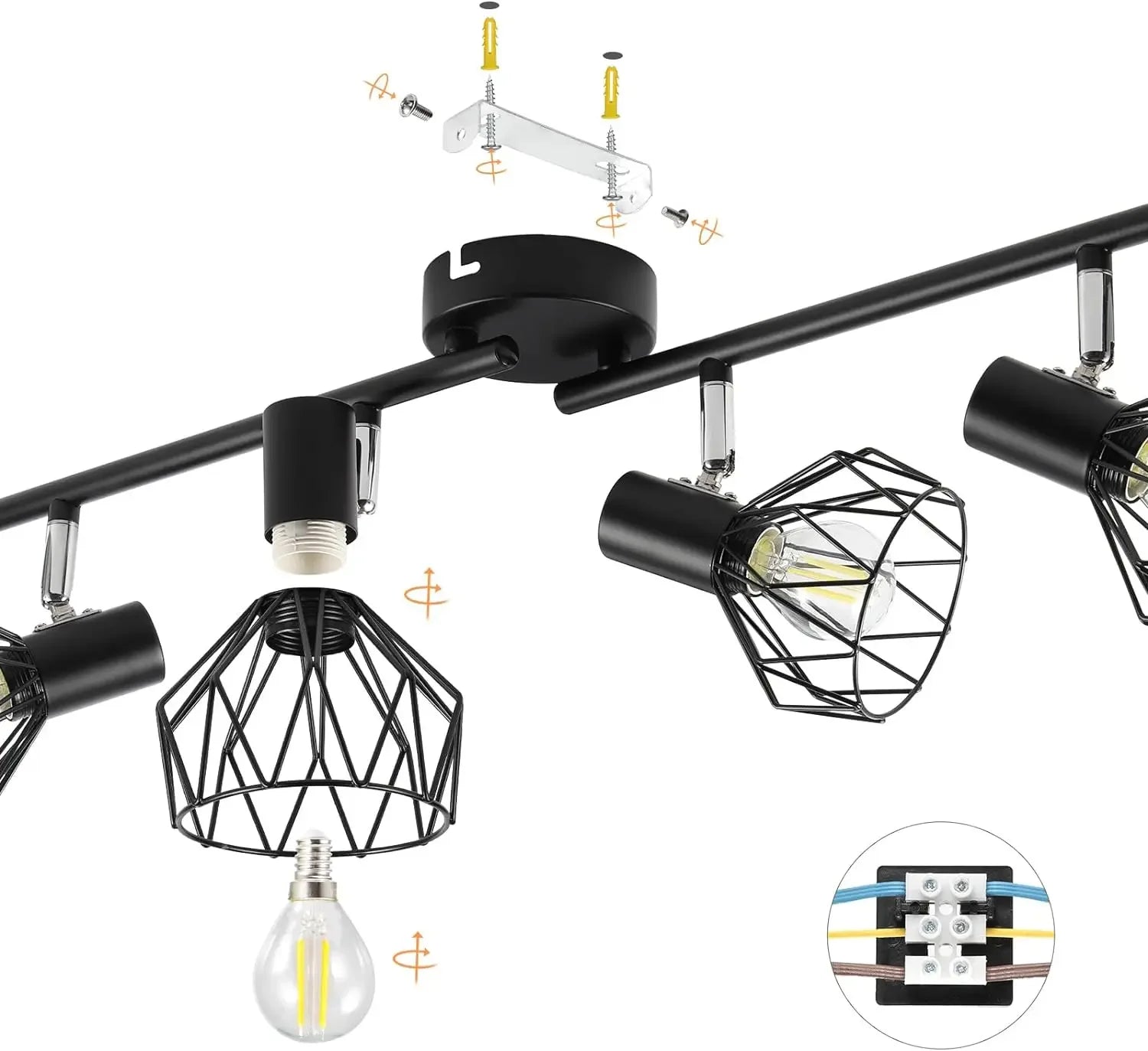 Versatile LED E14 Swiveling Spotlight Set