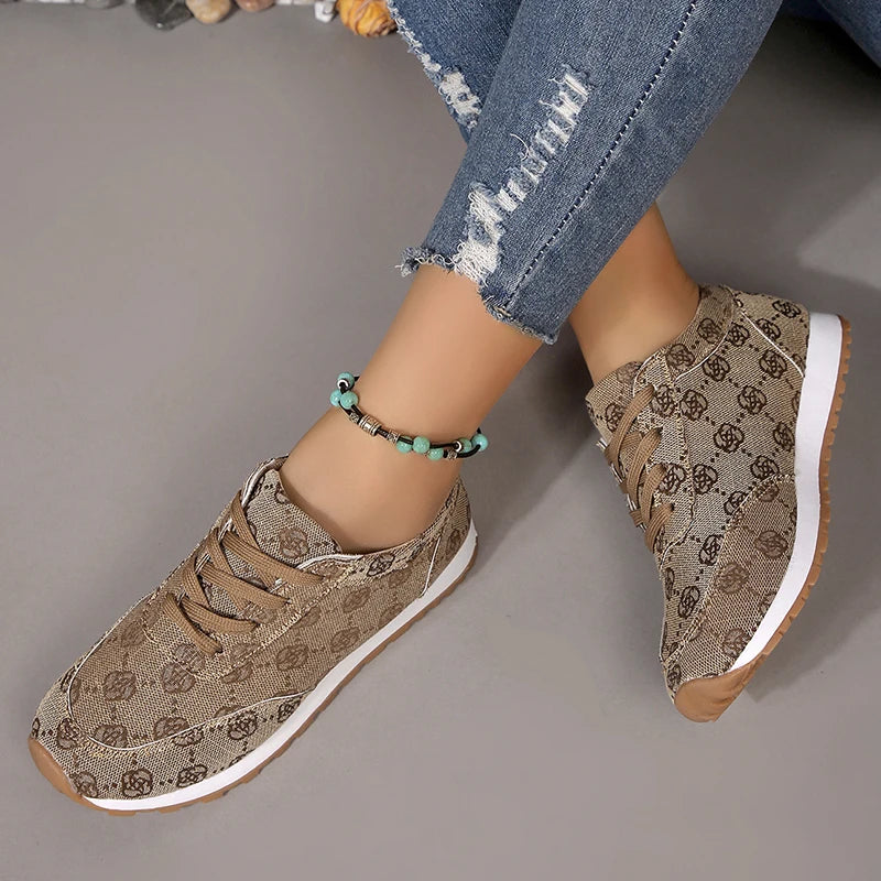Women Casual Sneakers Luxury Print Design Shoes