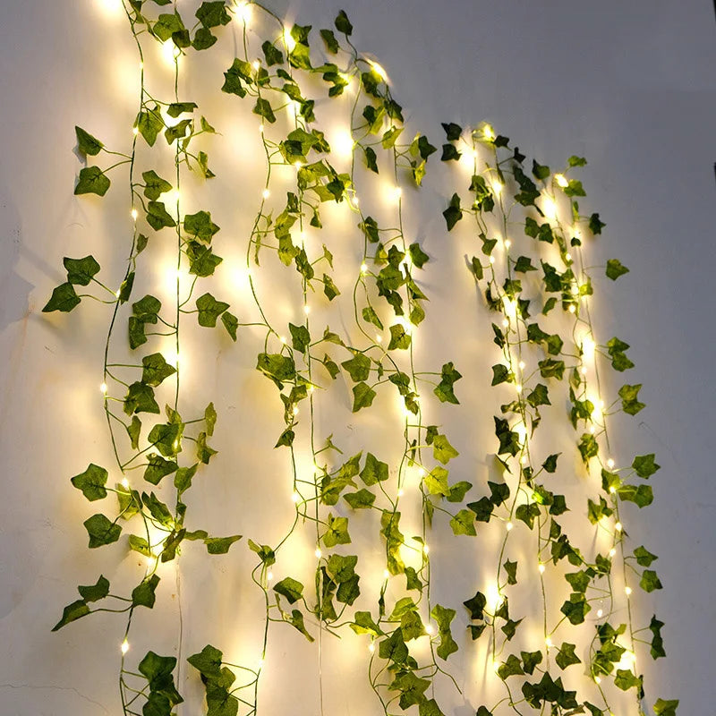 LED String Lights Leaf Garland Christmas