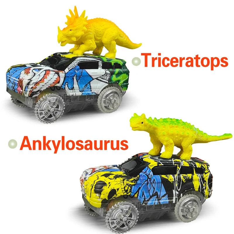 Magic Climbing electric dinosaur car Track Railway