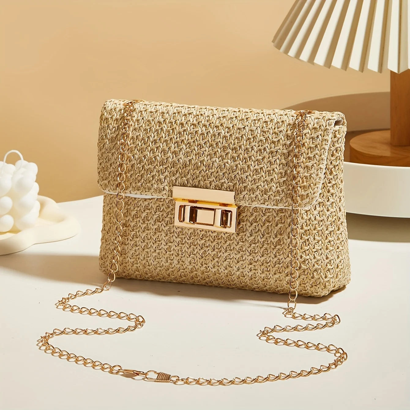 Woven Straw Handwoven Women's Shoulder Bag